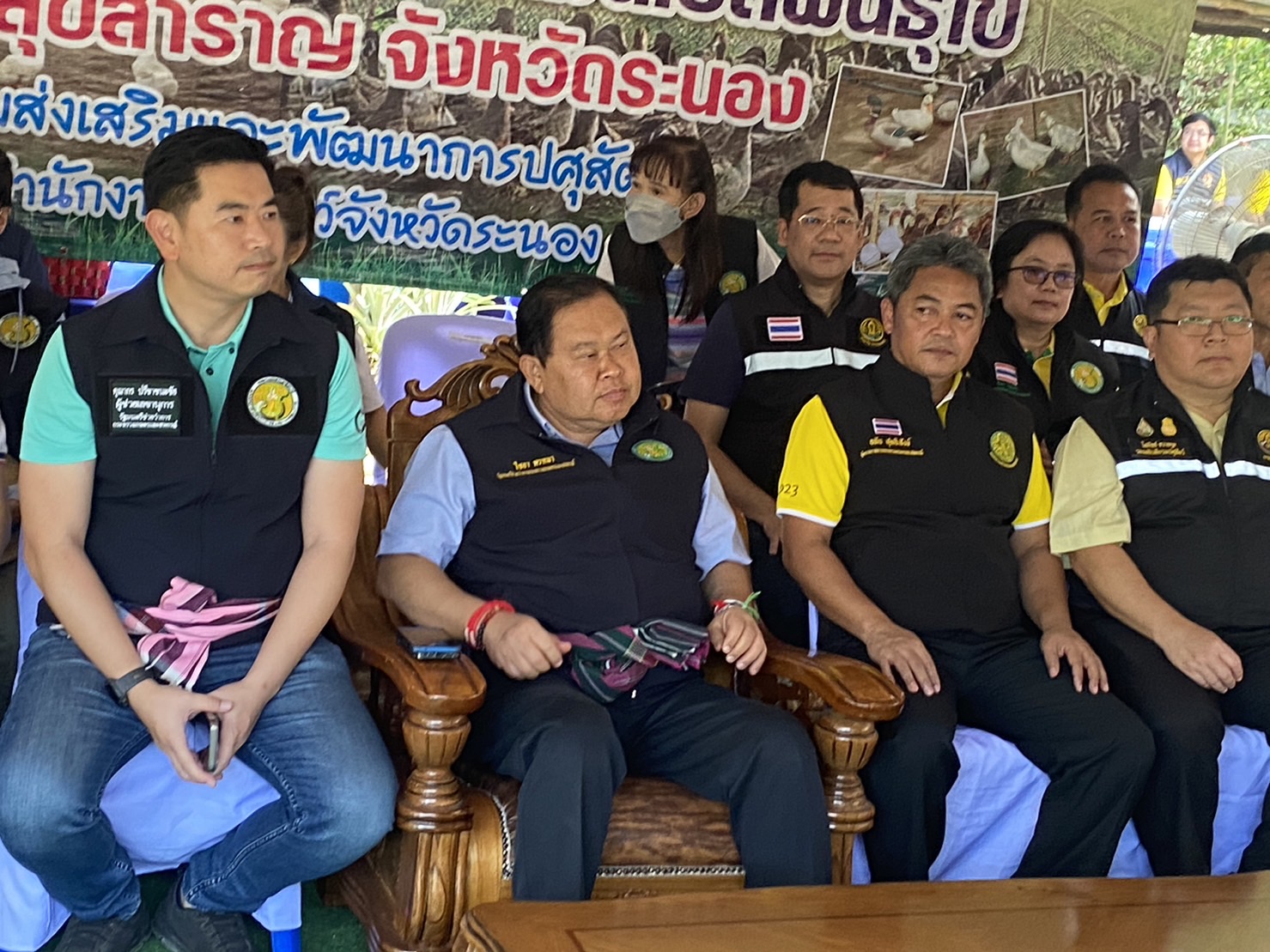 ส.ป.ก. ร่วมติดตามรัฐมนตรีช่วยว่าการกระทรวงเกษตรและสหกรณ์ (นายไชยา พรหมา) พร้อมคณะ ลงพื้นที่ตรวจราชการ ณ วิสาหกิจชุมชนกลุ่มอันดามันเป็ดพันธุ์ไข่ อําเภอสุขสำราญ จังหวัดระนอง