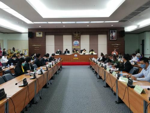 ส.ป.ก. ร่วมประชุมคณะทำงานขับเคลื่อนและปฏิบัติการแก้ไขปัญหาที่ดินทำกินพื้นที่ในเขตปฏิรูปที่ดินจังหวัดกระบี่ ครั้งที่ ๒/๒๕๖๓