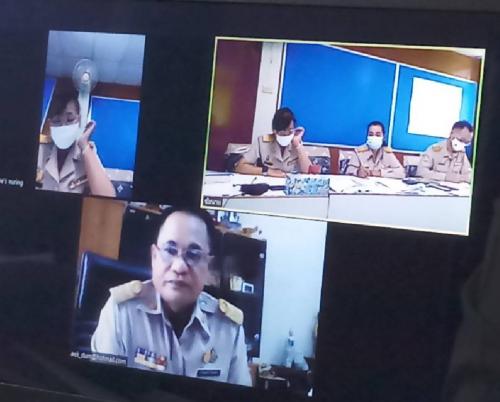 หัวหน้าผู้ตรวจราชการ ส.ป.ก. ประชุมตรวจติดตามงานตามแผนตรวจราชการ ปีงบประมาณ ๒๕๖๔ รอบที่ ๑ ส.ป.ก. ชัยนาท