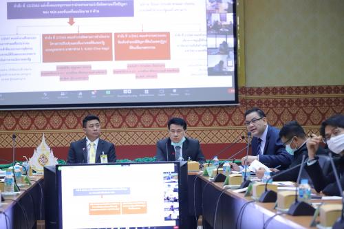 ส.ป.ก.ประชุมคณะทำงานติดตามการดำเนินโครงการแนวเขตที่ดินของรัฐ แบบบูรณาการ (One Map)ครั้งที่ ๑/๒๕๖๔