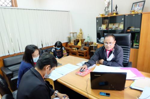 หัวหน้าผู้ตรวจราชการ ส.ป.ก. ประชุมตรวจติดตามงานตามแผนการตรวจราชการ ปีงบประมาณ ๒๕๖๔ รอบที่ ๑ จังหวัดนครปฐม จังหวัดฉะเชิงเทรา และจังหวัดชลบุรี