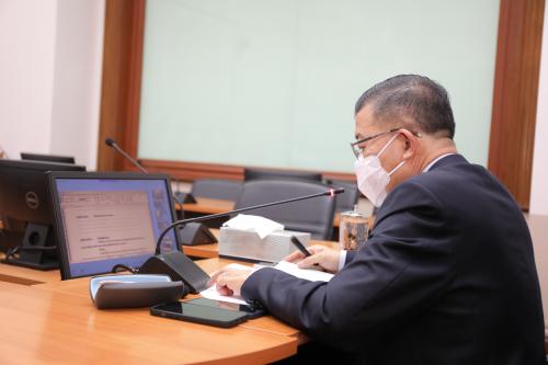 ส.ป.ก. ประชุมคณะทำงานการกำกับดูแลฐานข้อมูลกลาง ร่วมกับหน่วยงานภาคี ครั้งที่ ๑/๒๕๖๔