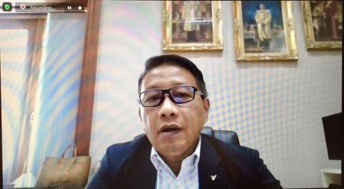นัดประชุมย่อยหารือทีมงานผ่านระบบออนไลน์ ระบบการประชุม ZOOM Meeting ในการเตรียมความพร้อมในพิธีการรับรางวัลเลิศรัฐ ประจำปี พ.ศ. 2564 จากทางสำนักงาน ก.พ.ร. และสำนักงาน ป.ย.ป. ผ่านทางระบบออนไลน์  