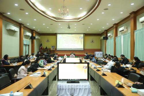 ส.ป.ก. ประชุมคณะกรรมการอำนวยการ และคณะทำงานดำเนินงานถวายผ้าพระกฐินพระราชทาน ของสำนักงานการปฏิรูปที่ดินเพื่อเกษตรกรรม ประจำปี พ.ศ. ๒๕๖๔ ครั้งที่ ๓/๒๕๖๔