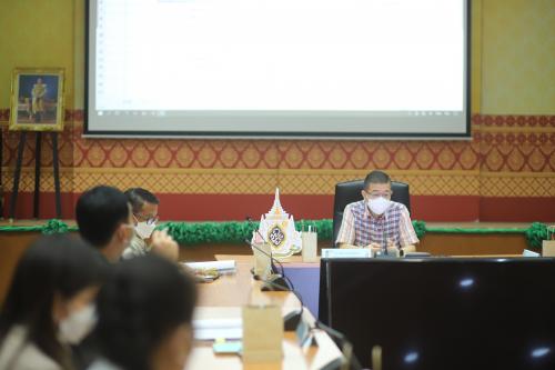 ส.ป.ก. ประชุมคณะกรรมการระบบข้าราชการผู้มีผลสัมฤทธิ์สูง เพื่อกำหนดกรอบการสั่งสมประสบการณ์ของส่วนราชการ (ระดับกรม) และกรอบการสั่งสมประสบการณ์รายบุคคล (ระดับบุคคล : Individual EAF) สำหรับข้าราชการผู้มีผลสัมฤทธิ์สูง รุ่นที่ ๑๗ ของ ส.ป.ก. ประจำปีงบประมาณ พ.ศ. ๒๕๖๔