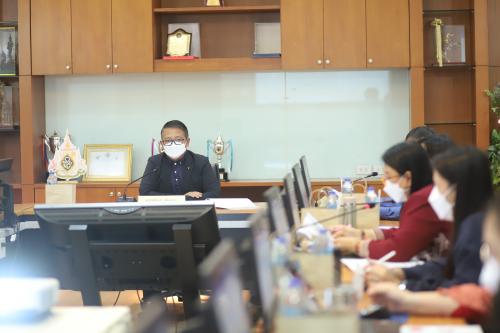 ส.ป.ก. ประชุมหารือเพื่อเตรียมความพร้อมการจัดทำคำของบประมาณรายจ่ายประจำปีงบประมาณ พ.ศ. ๒๕๖๖ ครั้งที่ ๓