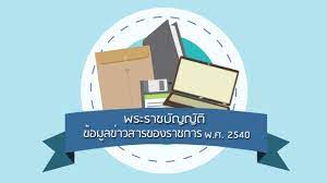 สื่อประชาสัมพันธ์สรุปพระราชบัญญัติข้อมูลข่าวสารของราชการ พ.ศ. 2540