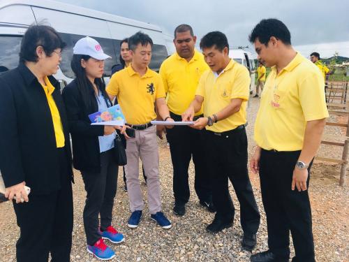 สจก.- สวผ. ร่วมลงพื้นที่ติดตามงบประมาณการดำเนินงานในพื้นที่โครงการจัดที่ดินทำกินให้ชุมชนตามนโยบายรัฐบาล ตำบลไทรทอง อำเภอชัยบุรี จังหวัดสุราษฎร์ธานี (แปลง No ๔๔)