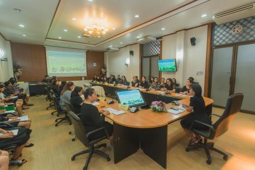 ฝ่ายบริหารทั่วไป ส.ป.ก. ประชุมเพื่อรับฟังปัญหาอุปสรรคในการทดลองออกเลขหนังสือส่งภายนอก ในระบบสารบรรณอิเล็กทรอนิกส์