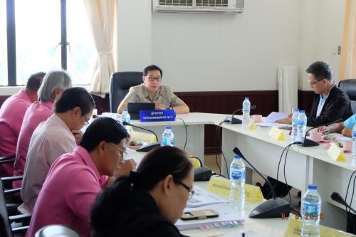 หัวหน้าผู้ตรวจราช ส.ป.ก. ร่วมประชุมติดตามผลสัมฤทธิ์ของโครงการตามแผนการตรวจราชการกระทรวง ประจำปีงบประมาณ พ.ศ. ๒๕๖๒ จังหวัดหนองบัวลำภู จังหวัดอุดรธานี