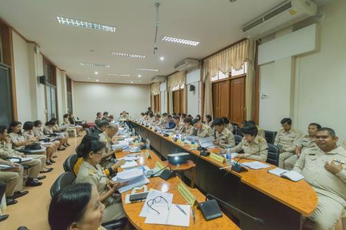 ส.ป.ก. ประชุมคณะกรรมการอำนวยการ และคณะทำงานดำเนินงานถวายผ้าพระกฐินพระราชทานของสำนักงานการปฏิรูปที่ดินเพื่อเกษตรกรรม ประจำปี ๒๕๖๒ ครั้งที่ ๒/๒๕๖๒