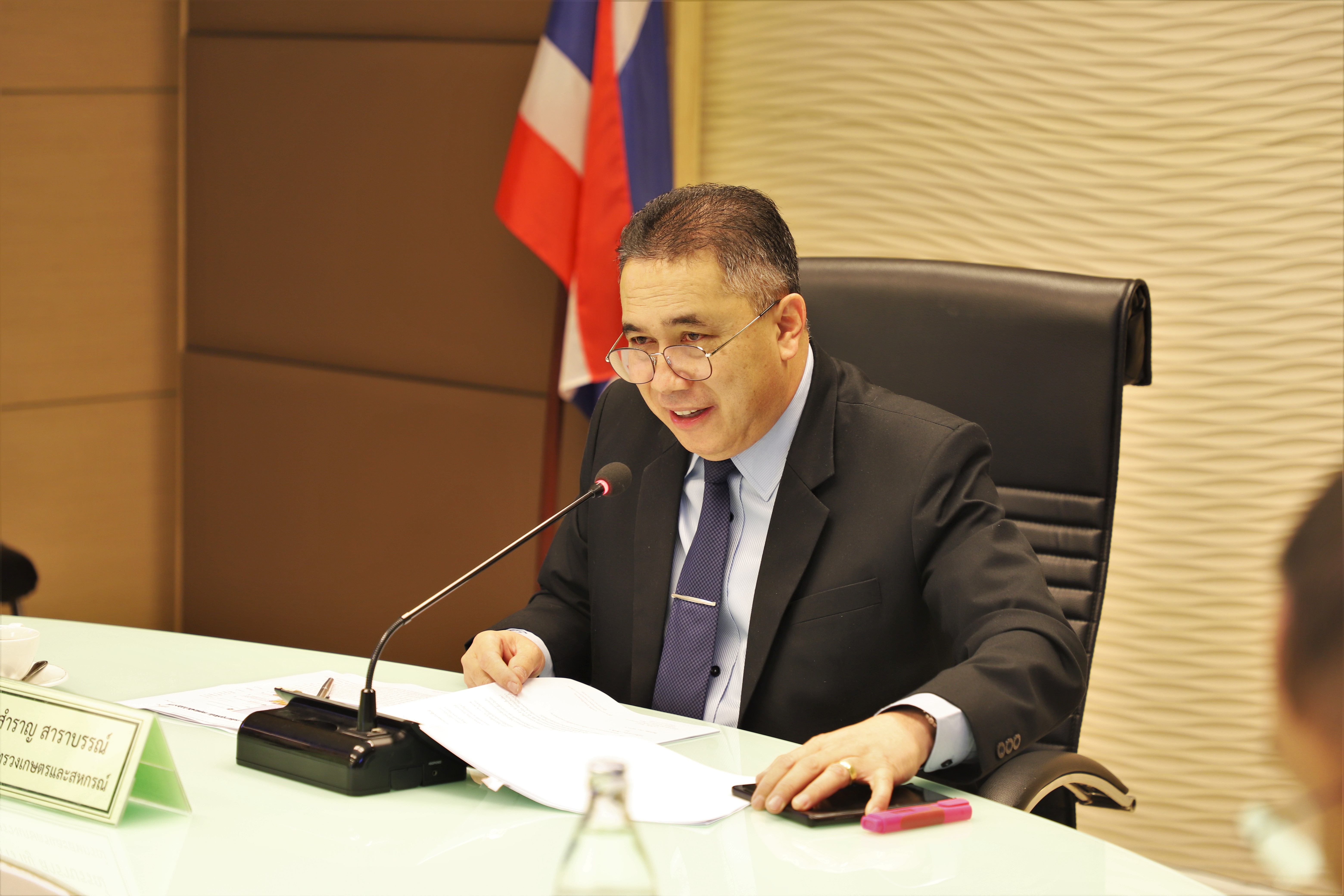 รองเลขาฯ ส.ป.ก. เข้าร่วมประชุมหารือแนวทางการป้องกันการเผาเศษซากพืชหรือวัชพืช และเศษวัสดุทางการเกษตรในพื้นที่การเกษตร