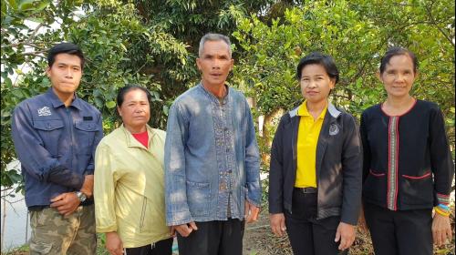 ผู้ตรวจราชการ ส.ป.ก.และคณะ ลงพื้นที่ตรวจเยี่ยมแปลงเกษตรกรรมของเกษตรกรเครือข่ายศูนย์เรียนรู้การเพิ่มประสิทธิภาพการผลิตสินค้าเกษตร และศูนย์ต้นแบบเกษตรทฤษฎีใหม่ในเขตปฏิรูปที่ดิน อำเภอกุดชุม จังหวัดยโสธร