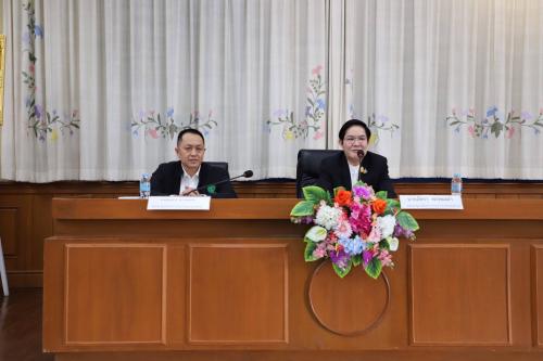 รองเลขาธิการ ส.ป.ก. พันจ่าเอก ประเสริฐ มาลัย ประชุมคณะทำงานขับเคลื่อนโครงการพัฒนาแหล่งน้ำในพื้นที่เขตปฎิรูปที่ดินจังหวัดพะเยา
