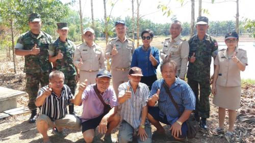 ผู้ตรวจราชการ ส.ป.ก.และปฏิรูปที่ดินจังหวัดตราด ตรวจเยี่ยมการจัดเก็บสารบบที่ดิน และลงพื้นที่ตรวจติดตามโครงการระยะเร่งด่วน (Quick Win Project) หนึ่งชุมชน หนึ่งแหล่งน้ำ ในเขตปฏิรูปที่ดิน ตามโครงการวางท่อน้ำดิบลงอ่างเก็บน้ำ ณ บ้านเนินดินแดง หมู่ ๙ ตำบลเนินทราย อำเภอเมือง จังหวัดตราด