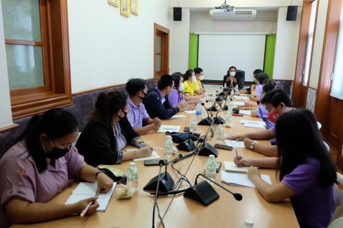 หัวหน้าผู้ตรวจราชการกรม และผู้ตรวจราชการกรม พร้อมด้วยผู้อำนวยการกลุ่มตรวจและประสานราชการ ร่วมกันอบรมข้าราชการใหม่และพนักงานราชการใหม่ของ กลุ่มตรวจและประสานราชการ (Unit School)