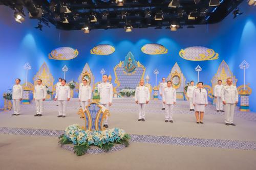 เลขาธิการ ส.ป.ก. ร่วมบันทึกเทปถวายพระพรชัยมงคล สมเด็จพระนางเจ้าสิริกิติ์ พระบรมราชินีนาถ พระบรมราชชนนีพันปีหลวง เนื่องในโอกาสวันมหามงคลเฉลิมพระชนมพรรษา ๑๒ สิงหาคม ๒๕๖๓