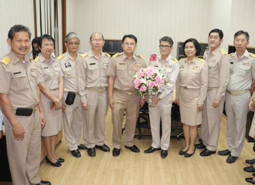 เลขาธิการ ส.ป.ก. แสดงความยินดีกับ นายบพิตร  อมราภิบาล หลังได้รับการแต่งตั้ง