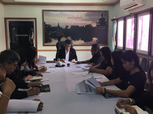รองเลขาธิการ ส.ป.ก. (นายบพิตร อมราภิบาล) ออกตรวจติดตามผลการปฏิบัติงาน ประจำปีงบประมาณ พ.ศ. 2560 ของ ส.ป.ก. จังหวัด