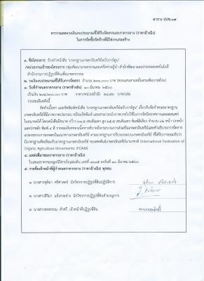 ตารางแสดงวงเงินงบประมาณที่ได้รับจัดสรรและราคากลาง (ราคาอ้างอิง) ในการจัดซื้อจัดจ้างที่มิใช้งานก่อสร้าง สำหรับการจ้างทำหนังสือ มาตรฐานเกษตรอินทรีย์ฉบับการ์ตูน