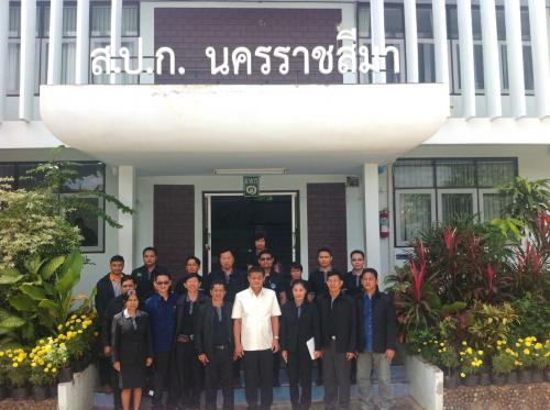 นายสุรจิตต์  อินทรชิต เลขาธิการ ส.ป.ก. ตรวจเยี่ยมและติดตามการดำเนินงานของสำนักงานการปฏิรูปที่ดินจังหวัดนครราชสีมา