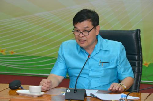 รองเลขาธิการ ส.ป.ก.ประชุมผู้รับผิดชอบการจัดกิจกรรมเดินเพื่อสุขภาพและการแข่งขันกีฬาโบว์ลิ่งสามัคคี ประจำปี ๒๕๖๑