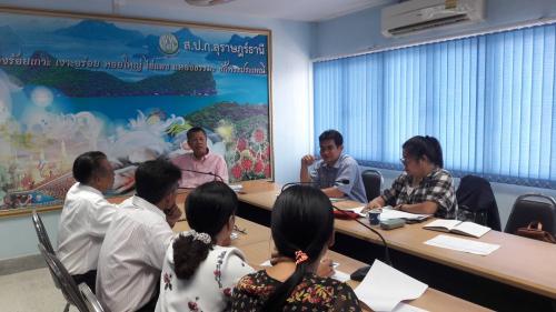 หัวหน้าผู้ตรวจราชการกรม ตรวจราชการและติดตามงานตามแผนงาน/โครงการ และภารกิจตามนโยบายยุทธศาสตร์ของ ส.ป.ก. ประจำปีงบประมาณ พ.ศ. ๒๕๖๑ ของ ส.ป.ก.สุราษฎร์ธานี