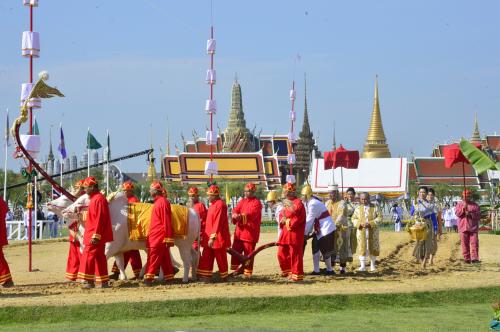 ผู้บริหารสำนักงานการปฏิรูปที่ดินเพื่อเกษตรกรรม ร่วมในพระราชพิธีพืชมงคล จรดพระนังคัลแรกนาขวัญประจำปี ๒๕๖๑ ณ วัดพระศรีรัตนศาสดารามและมลฑลพิธีท้องสนามหลวง