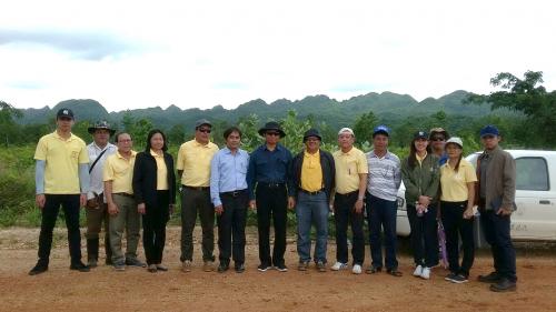 รองเลขาธิการ ส.ป.ก.ลงพื้นที่จังหวัดกาญจนบุรี เพื่อติดตามการปฏิบัติงานสำรวจรังวัดแปลงที่ดิน ด้วยระบบโครงข่ายดาวเทียมแบบจลน์ (RTK GNSS Network)