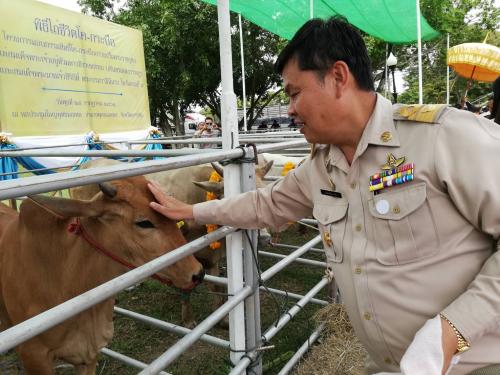 รองเลขาธิการ ส.ป.ก. ร่วมพิธีไถ่ชีวิตโค-กระบือ ตามโครงการมอบกรรมสิทธิ์โค-กระบือ ถวายเป็นพระราชกุศล แด่สมเด็จพระเจ้าอยู่หัวมหาวชิราลงกรณ บดินทรเทพยวรางกูร และสมเด็จพระนางเจ้าสิริกิติ์ พระบรมราชินีนาถ ในรัชกาลที่  ๙ 