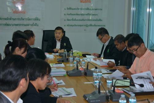 เลขาธิการ ส.ป.ก. ตรวจเยี่ยมและประชุมรับฟังผลการดำเนินงานของ ส.ป.ก.นครราชสีมา