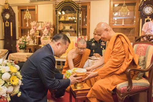 เลขาธิการ ส.ป.ก. น้อมถวายสักการะพระพรหมมุนี เนื่องในวันคล้ายวันเกิดอายุวัฒนมงคล ๖๙ ปี