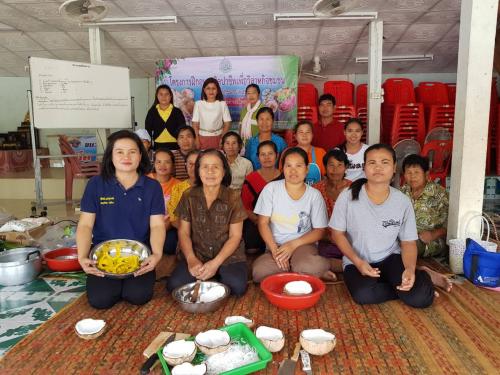 โครงการฝึกอบรมศิลปาชีพเพื่อวิสาหกิจชุมชน ประจำปีงบประมาณ 2562
