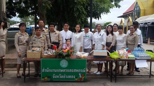 พิธีทำบุญตักบาตร พิธีปล่อยพันธุ์สัตว์น้ำ ในวันศุกร์ ที่ ๒๘ กรกฎาคม ๒๕๖๐ ณ บริเวณด้านหน้าศาลากลางจังหวัดอ่างทอง (หลังเก่า)