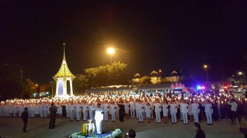 พิธีบำเพ็ญกุศลเพื่อถวายพระราชกุศลครบรอบ ๑ ปี พระบาทสมเด็จพระปรมินทรมหาภูมิพลอดุลยเดช บรมนาถบพิตร ในวันศุกร์ ที่ ๑๓ ตุลาคม ๒๕๖๐