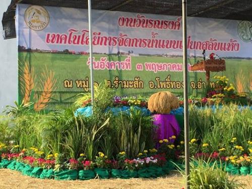 งานวันถ่ายทอดเทคโนโลยีการจัดการน้ำแบบเปียกสลับแห้ง