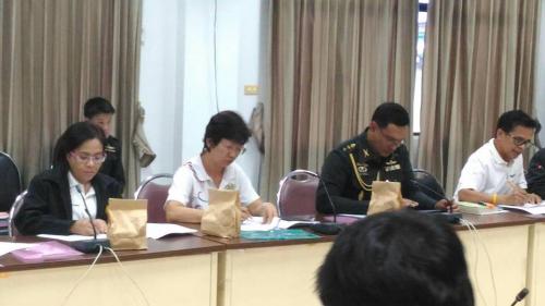 ประชุมคณะกรรมการป้องกันปราบปรามการตัดไม้ทำลายป่าจังหวัดอ่างทอง ครั้งที่ 1/2559