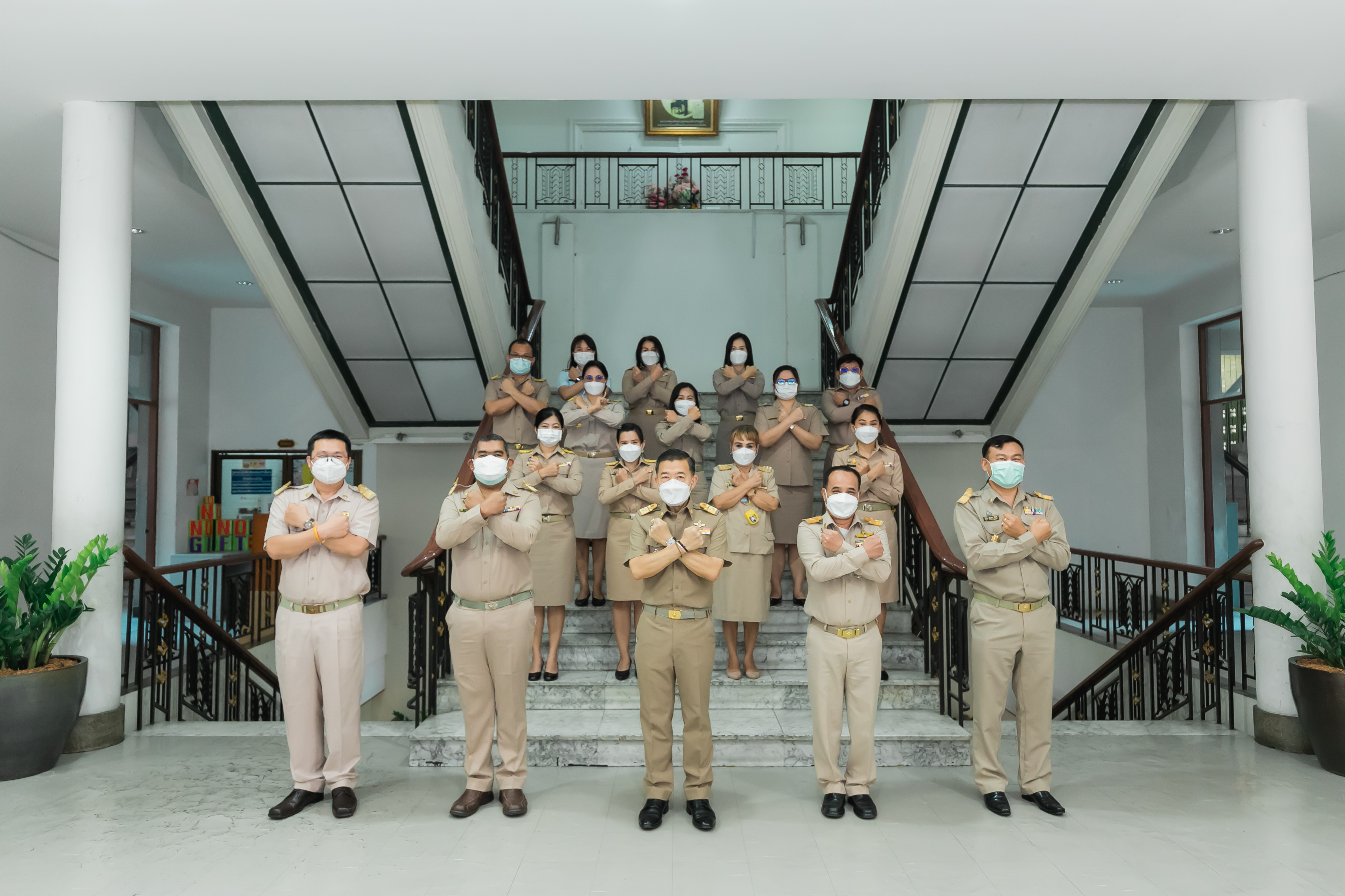 สำนักจัดการปฏิรูปที่ดิน ประกาศเจตนารมณ์สำนักจัดการปฏิรูปที่ดิน ประจำปีงบประมาณ 2565 และแสดงออกเชิงสัญลักษณ์ ในการต่อต้านการทุจริต