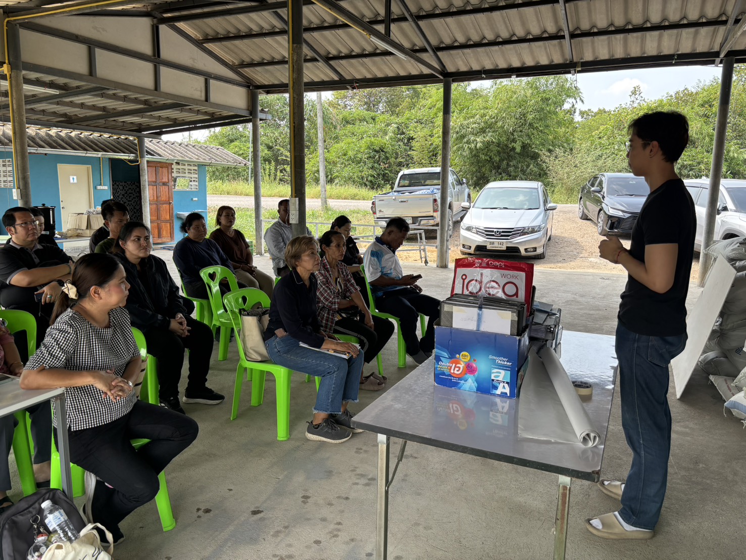 title - ส.ป.ก.พระนครศรีอยุธยา เข้าร่วมประชุมการบริหารจัดการกลุ่มสวนของพ่อ ร่วมกับเจ้าหน้าที่สถาบันพัฒนาองค์กรชุมชน (พอช.) 