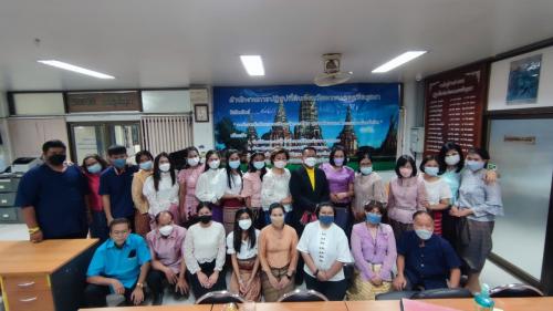 นายวุฒิพงศ์ เนียมหอม รองเลขาธิการ ส.ป.ก.ติดความก้าวหน้าโครงการพัฒนาพื้นที่โฉนดที่ดินหมายเลข 1 และงานในพื้นที่จังหวัดพระนครศรีอยุธยา