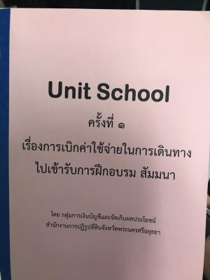 ส.ป.ก.พระนครศรีอยุธยา จัดอบรมโครงการพัฒนาบุคลากรโดยใช้แนวคิด Unit School ครั้งที่ 1