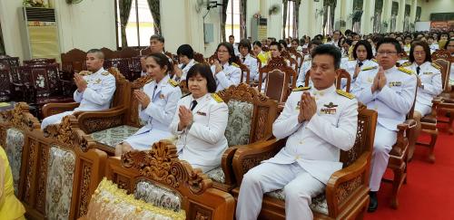 ปฏิรูปที่ดินจังหวัดพระนครศรีอยุธยา พร้อมด้วย ข้าราชการ เจ้าหน้าที่ ร่วมพิธีบำเพ็ญพระราชกุศลถวายเป็นพระราชกุศลแด่พระบาทสมเด็จพระปรมินทรมหาภูมิพลอดุลยเดช บรมนาถบพิตร 
