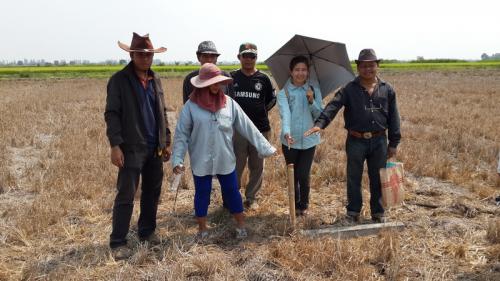 งานรังวัดแบ่งแปลงให้เกษตรกร โฉนดหมายเลขที่ ๑...  