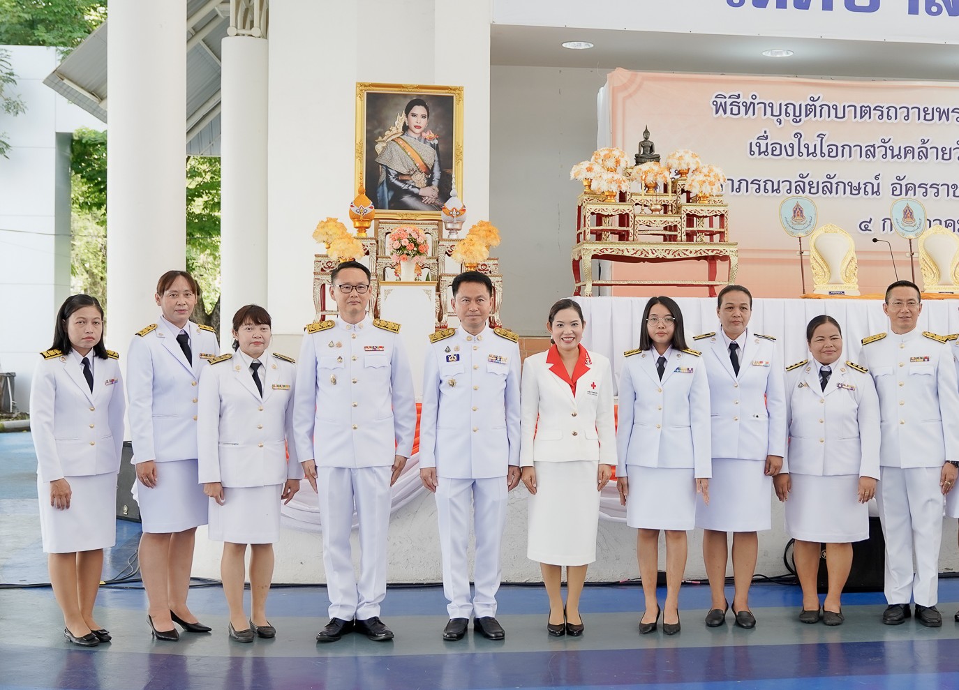 วันศุกร์ที่ 4 กรกฎาคม 2568 เวลา 07.00 น. นายประเสริฐ กาญจนเกียรติกุล ปฏิรูปที่ดินจังหวัดบุรีรัมย์ พร้อมด้วยเจ้าหน้าที่ สำนักงานการปฏิรูปที่ดินจังหวัดบุรีรัมย์ ร่วมกิจกรรมวันคล้ายวันประสูติสมเด็จพระเจ้าน้องนางเธอ เจ้าฟ้าจุฬาภรณวลัยลักษณ์ อัครราชกุมารี กรมพระศรีสวางควัฒน วรขัตติยราชนารี จังหวัดบุรีรัมย์ (ข่าวแชร์)