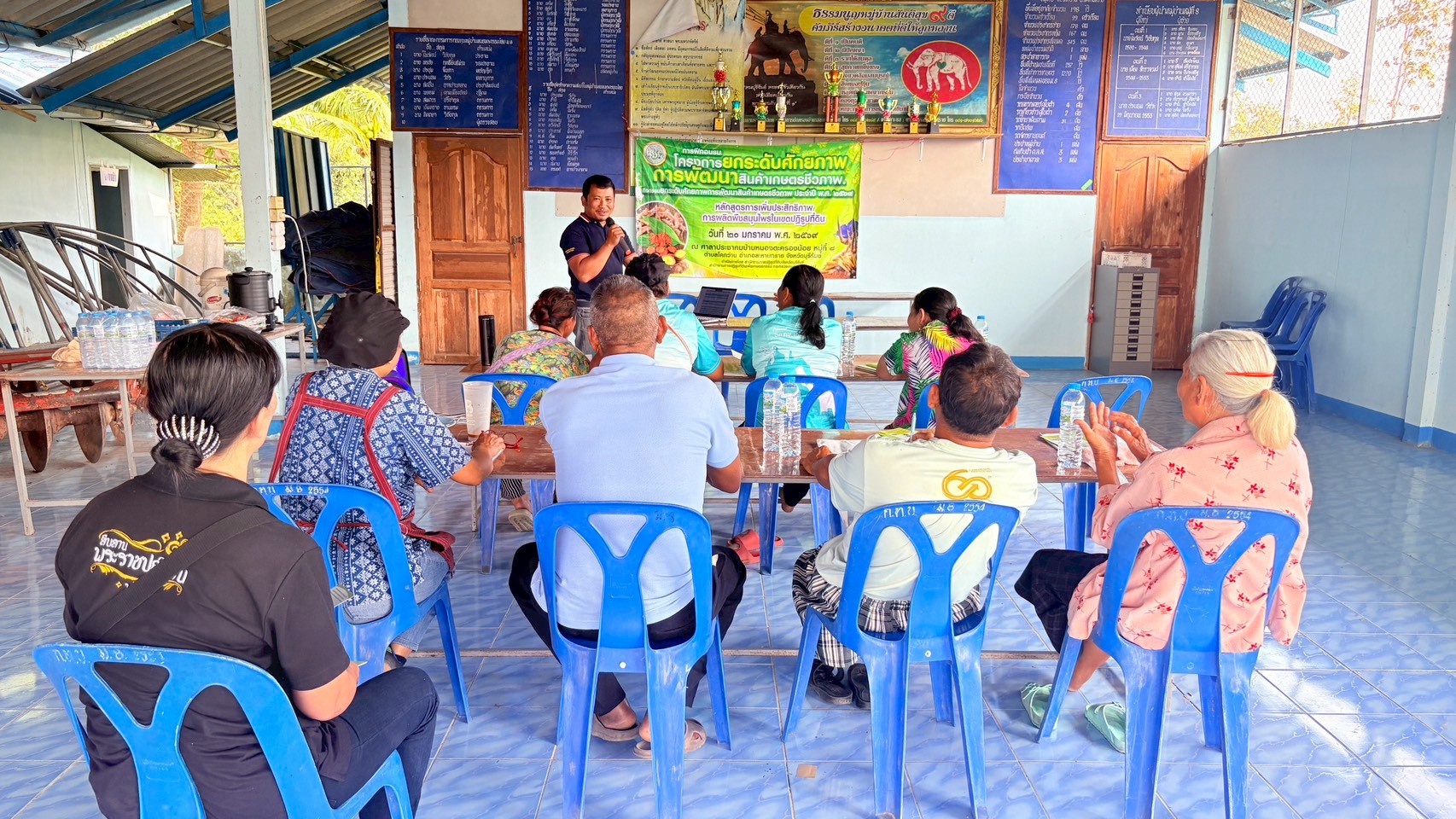 title - วันอังคารที่ 20 มกราคม 2569 นายประเสริฐ กาญจนเกียรติกุล ปฏิรูปที่ดินจังหวัดบุรีรัมย์ มอบหมายให้ นางสาวกริ่มใจ กอนไธสง นักวิชาการปฏิรูปที่ดิน ชำนาญการ ดำเนินการฝึกอบรมเกษตรกรตามโครงการยกระดับศักยภาพการพัฒนาสินค้าเกษตรชีวภาพในเขตปฏิรูปที่ดินจังหวัดบุรีรัมย์ หลักสูตร การเพิ่มประสิทธิภาพการผลิตพืชสมุนไพรในเขตปฏิรูปที่ดิน