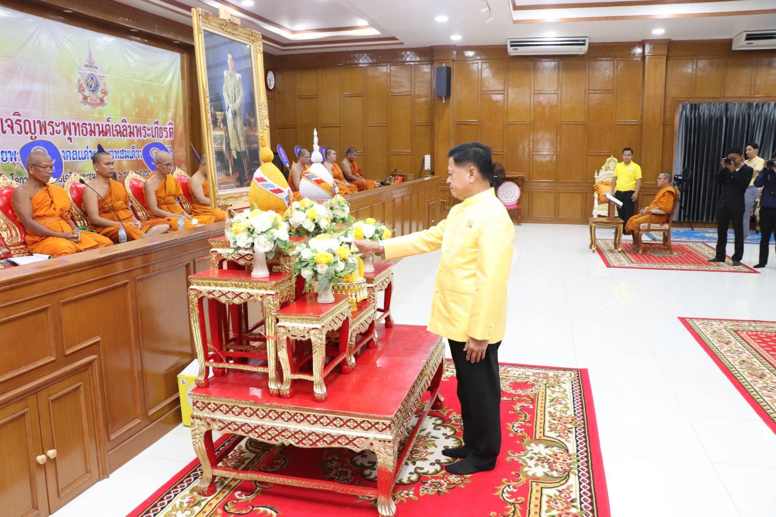ปฏิรูปที่ดินจังหวัดบุรีรัมย์ ร่วมพิธีเจริญพระพุทธมนต์เฉลิมพระเกียรติถวายพระพรชัยมงคลแด่ พระบาทสมเด็จพระเจ้าอยู่หัวเนื่องในโอกาสมหามงคลเฉลิมพระชนมพรรษา 6 รอบ 28 กรกฎาคม 2567