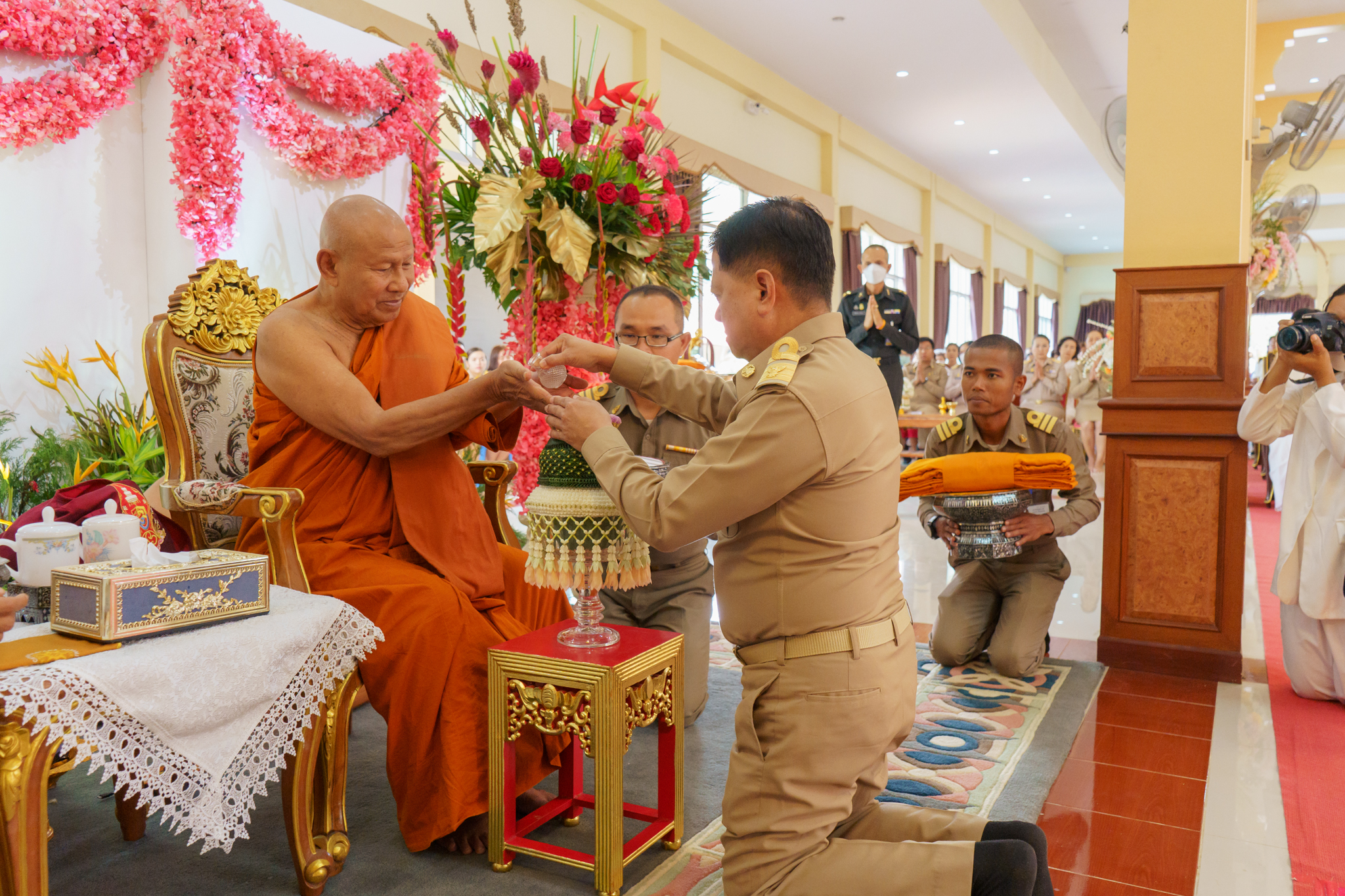 ปฏิรูปที่ดินจังหวัดบุรีรัมย์ ร่วมพิธีบำเพ็ญกุศลอายุวัฒนมงคล 79 ปี พระราชพิศาลสุธี (อาจ อาวุธปญฺโญ) เจ้าคณะจังหวัดบุรีรัมย์ (ธรรมยุต) เจ้าอาวาสวัดทุ่งโพธิ์