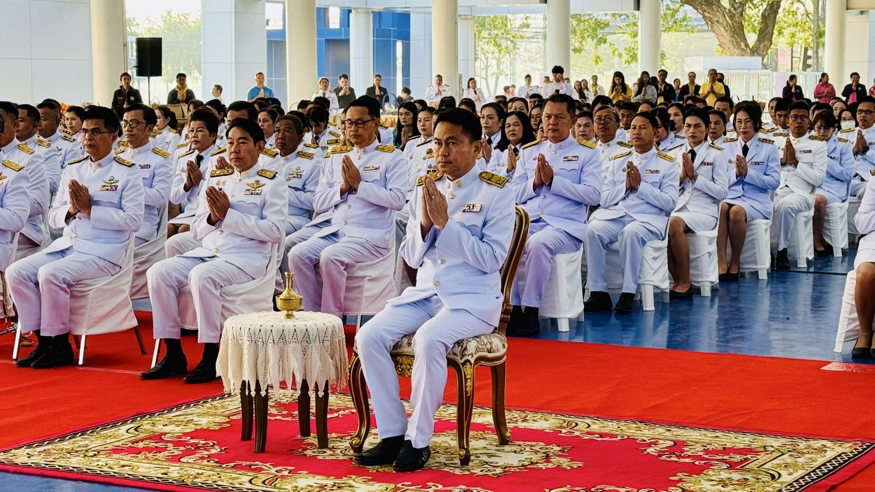 ปฏิรูปที่ดินจังหวัดบุรีรัมย์ ร่วมพิธีทำบุญตักบาตรถวายพระราชกุศลและพิธีถวายพระพรชัยมงคล เนื่องในโอกาสวันคล้า่ยวันประสูติ สมเด็จพระเจ้าลูกเธอเจ้าฟ้าสิริวัณณวรี นารีรัตนราชกัญญา (ข่าวแชร์)
