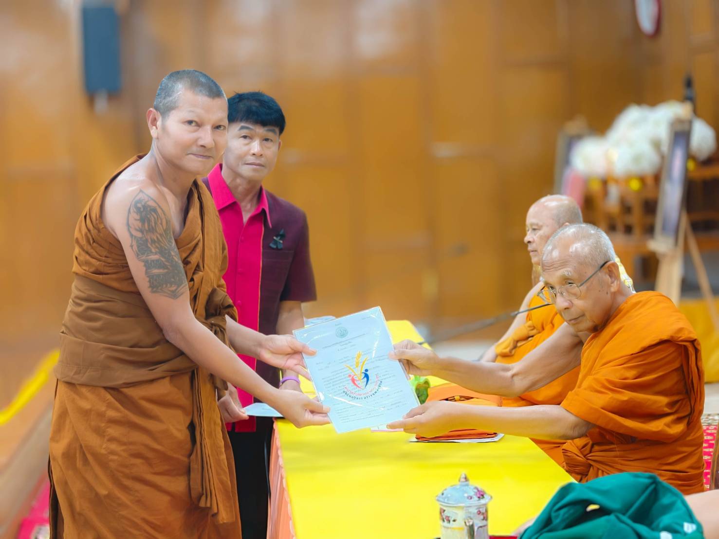 title - วันเสาร์ที่ 25 เมษายน 2569 นายประเสริฐ กาญจนเกียรติกุล ปฏิรูปที่ดินจังหวัดบุรีรัมย์ และเจ้าหน้าที่ ส.ป.ก.บุรีรัมย์ ถวายหนังสืออนุญาตให้ใช้ที่ดินเพื่อกิจการสาธารณูปโภค กรณีสำนักงานพระพุทธศาสนาแห่งชาติขอใช้ที่ดินเพื่อสร้างวัดจำนวน 3 วัด