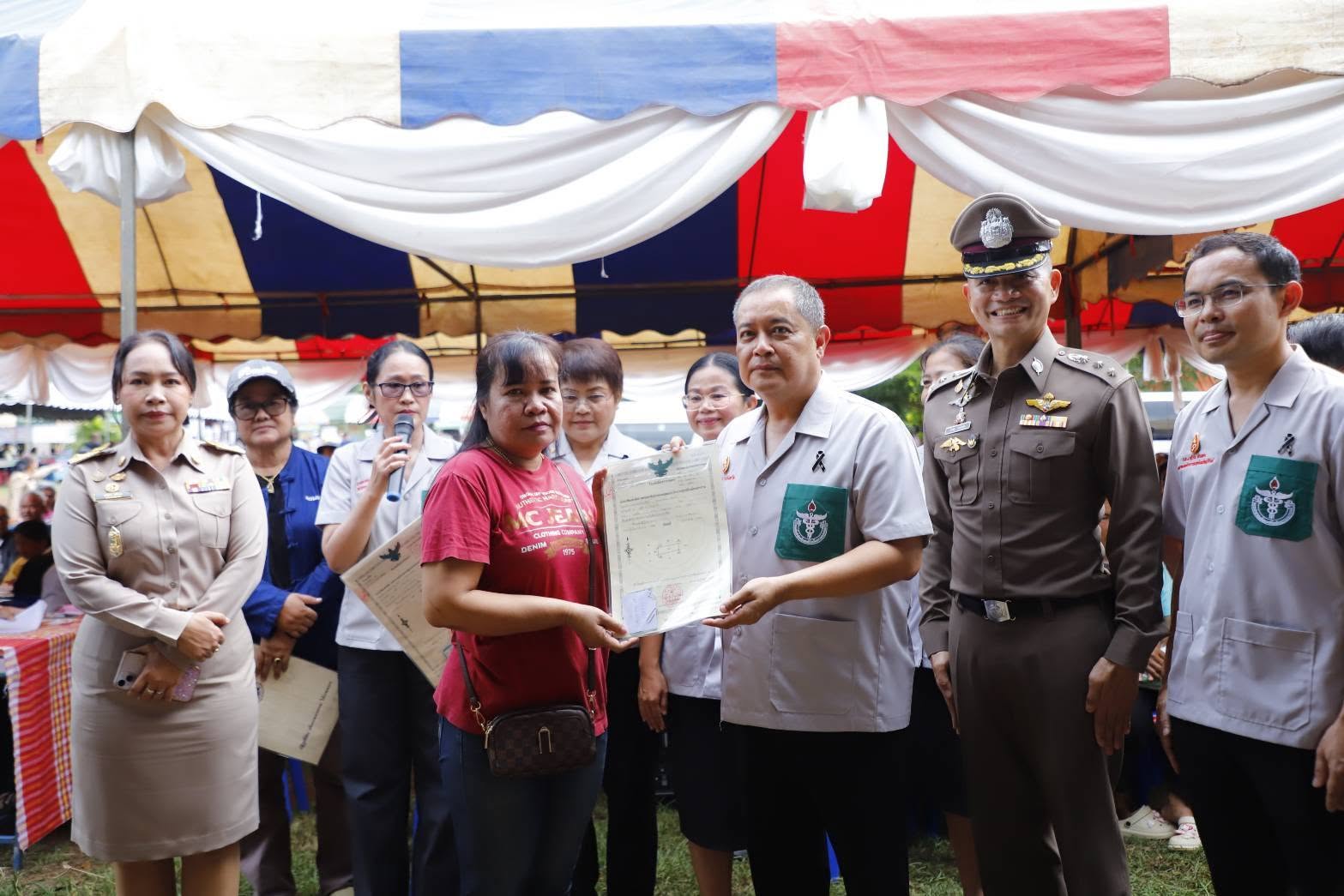 title - วันที่ 21 ตุลาคม 2569 นายประเสริฐ กาญจนเกียรติกุล ปฏิรูปที่ดินจังหวัดบุรีรัมย์ ได้มอบหมายให้เจ้าหน้าที่ ส.ป.ก.บุรีรัมย์ ร่วมออกหน่วยแพทย์อาสา สมเด็จพระศรีนครินทราบรมราชชนนี (พอ.สว) ภายใต้โครงการ 
